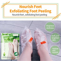 Foot Peel Mask,4 Pairs Natural Aloe Vera Gel Foot Mask-Foot Peel Mask For Hard Skin,Footner Exfoliating Sock-Feet Hard Skin Remover-Plantifique Foot Peel Mask-Baby Feet Foot Peel (Aloe Vera)