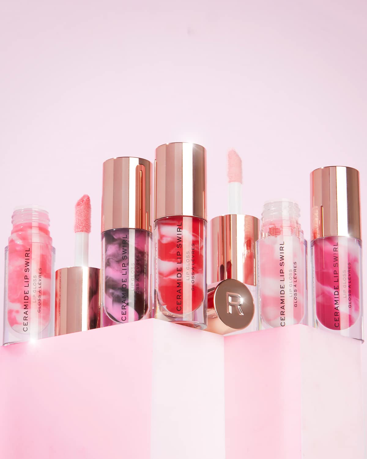 Makeup Revolution, Lip Swirl Ceramide Gloss, Lipgloss, Pure Gloss Clear, 4.5ml
