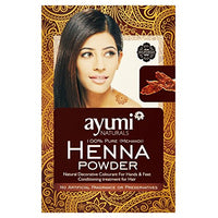 Ayumi Pure Henna 100% (Mendhi) | Natural Dark Red Hair Dye | Chemical-Free Colour | Dandruff Prevention | Hair Growth & Moisture Conditioning Powder | 100g