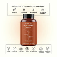 Hyaluronic Acid Nullure I Anti-Aging · Hydration · Skin Tone I Vegan Formula I - Hyaluronic Acid + Spirulina + Chlorella + Vitamin B3 + Black Radish + Grapefruit - 120 Capsules (2 Months)