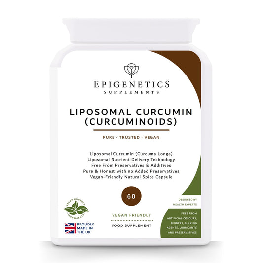 Liposomal Curcumin | High Strength 400mg per 2 Capsules. 60 Capsules, Vegan Friendly, Made in The UK by Epigenetics Supplements