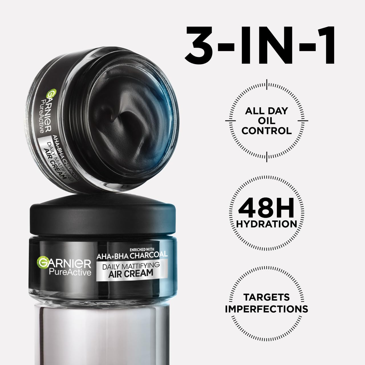 Garnier Pure Active AHA+BHA Charcoal Daily Mattifying Air Cream
