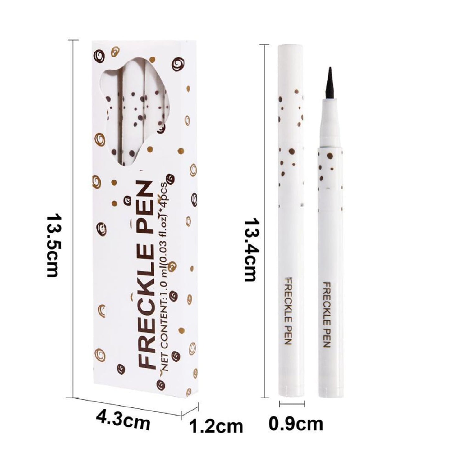 Generic Freckle Pen Set for Natural Makeup – Long-Lasting Waterproof Fake Freckles Marker Kit – Easy to Use Henna Freckle Tint Pen for Realistic Look – Freckle Stamp for Face and Skin Design