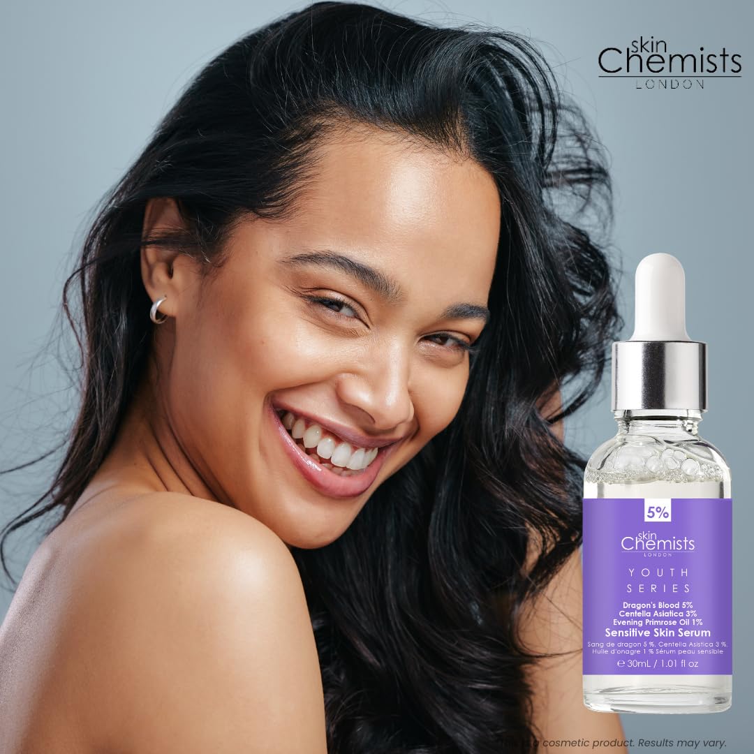 Skin Chemists Sensitive Skin - Dragon's Blood 5%, Centella Asistica 3%, Evening Primrose Oil 1%
