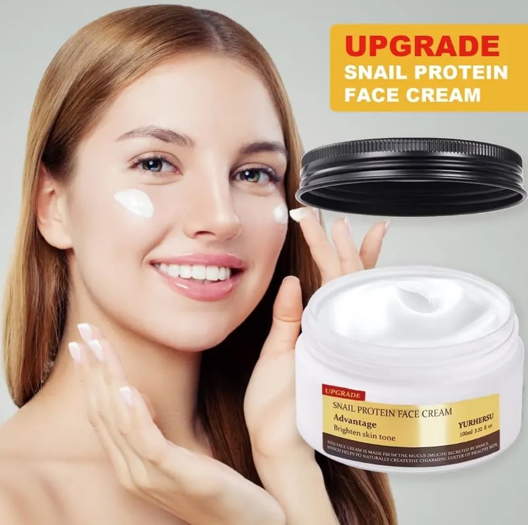 UPGRADE - Snail Protein Face Cream, Anti-Ageing Brightening Cream with Antioxidants, 100ml