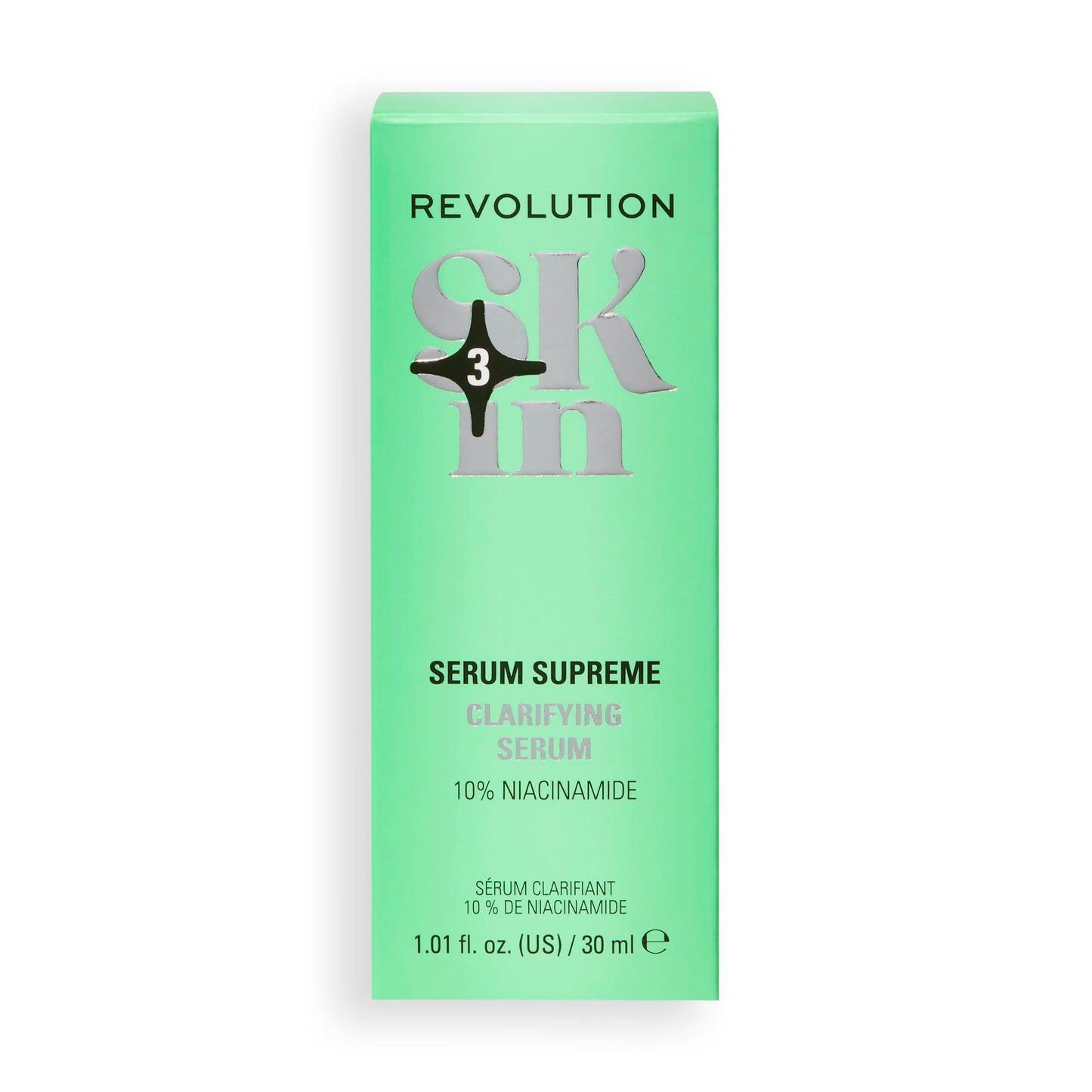 Revolution Skincare London Revolution SKin, Serum Supreme Clarifying Serum, Face Serum With 10% Niacinamide & Zinc, Hydrates, Smoothes & Brightens, Vegan & Cruelty-Free, 30ml