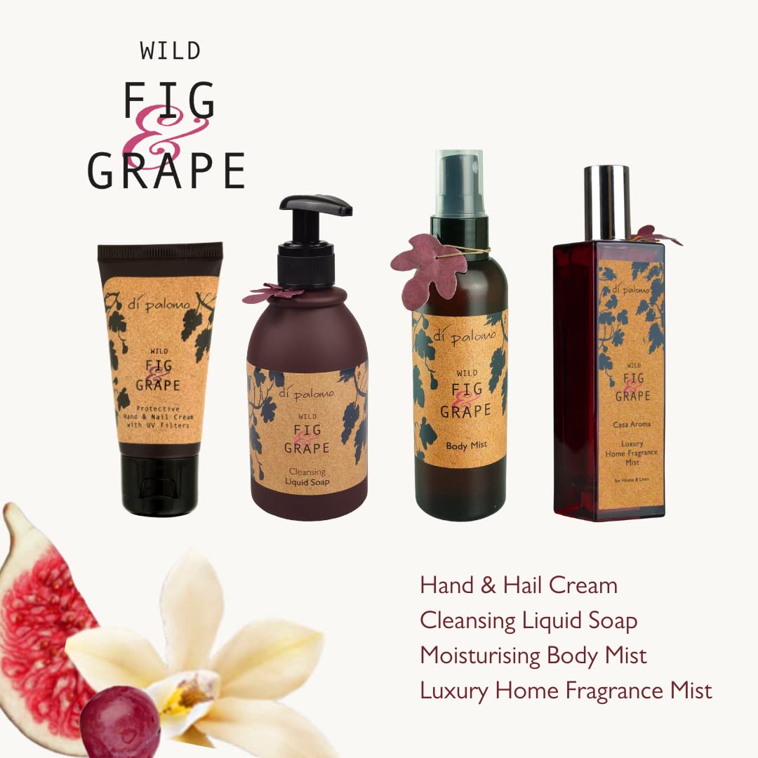 Di Palomo Vegan Wild Fig & Grape Luxury Bathing Bubbles 300ml. Foaming Bubble Bath. Luxury Shower Gel & Body Wash with Nourishing Skin Care. Bath Foam Gifts for Her. Vegan Relaxation Gifts for Women.