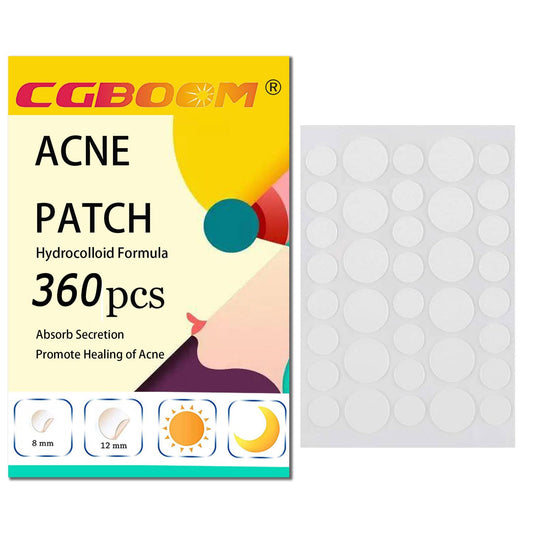 CGBOOM Acne Pimple Master Patches Spot & Blemish Treatment Stickers Invisible Hydrocolloid Patches (360P)
