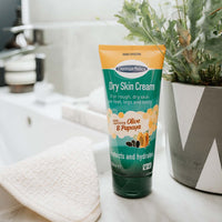 Dermatonics Natural Care Dry Skin Cream - Enriched with 10% Urea, Olive and Papaya Extracts, Long lasting Hydration and a Gentle Scent for Smooth, Supple Skin, Vegan Friendly, 200 ml