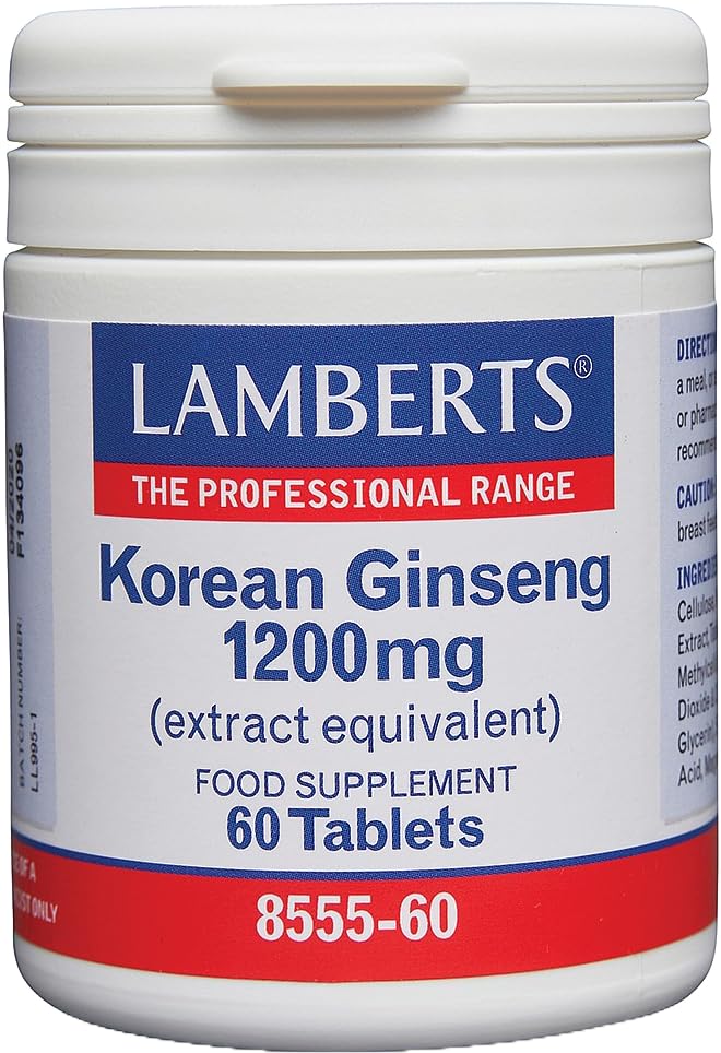 Lamberts Korean Ginseng 1200mg 60 Tablets