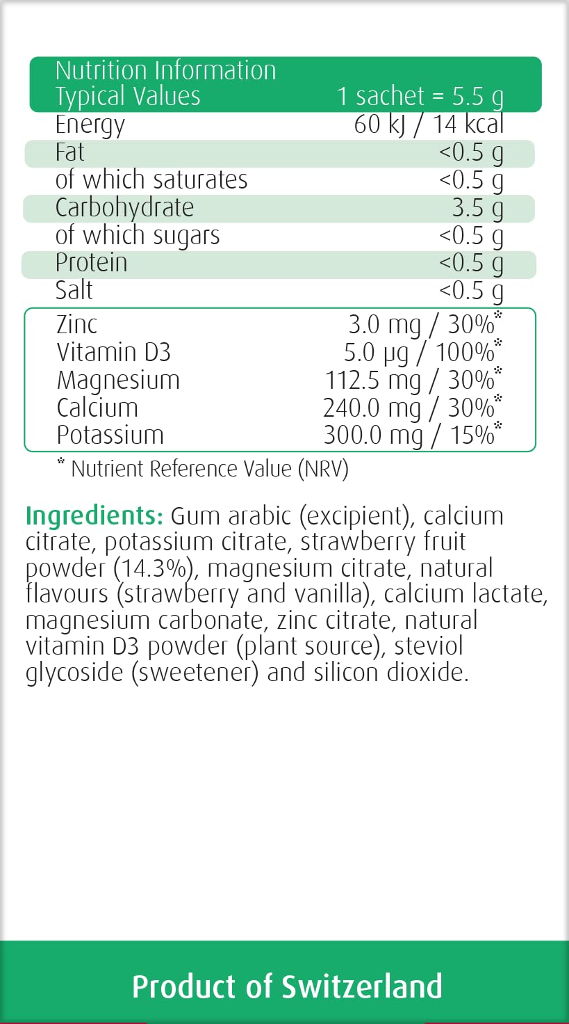 A.Vogel Balance - Calcium, Magnesium, Zinc & Vitamin D - 21 Day Pack of 5.5g sachet