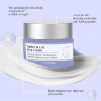 MEITREND Tighten & Lift Firming Neck Cream,2PCS neck firming cream,Anti Aging neck cream for sagging and tighten,Lifting Sagging Skin & Smooth Neck Wrinkle,Hydrating Neck Cream,Skincare Neck Cream-50ml*2