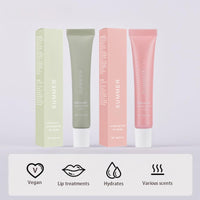 Summer Special Lip Butter Balm,Hydrating & Nourishing Lip Gloss,Conditioning Lip Mask and Lip Balm for Instant Moisture,Non-Greasy Soothes Dry Lip Care Oil,Lightweight Summer SPF Lip Balm (2pcs)
