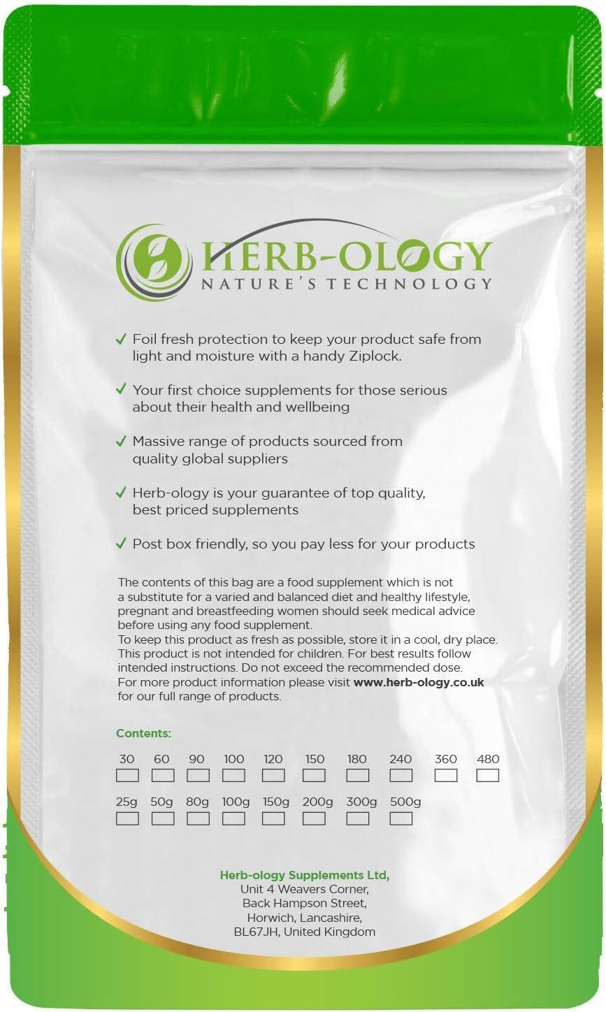 Herb-ology.co.uk Nature's Technology HB Zinc, Magnesium & B6 | 360 High Strength Capsules - 10mg Zinc, 150mg Magnesium Aspartate & 4mg Vitamin B6 per Capsule | B6 Supplements for Men | Non-GMO Gluten Allergen & Filler Free | Made in UK