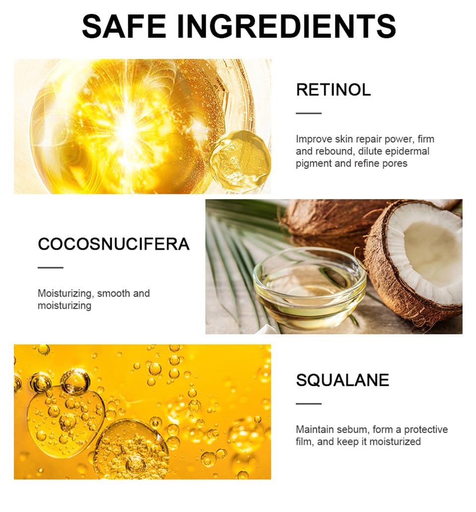 Retinol Eye Cream-Eye Cream For Dark Circles And Puffy Eyes,Moisturize Hydrate With Retinol Serum,Collagen, Hyaluronic Acid-Eye Cream Anti Aging-Anti Wrinkle Eye Cream