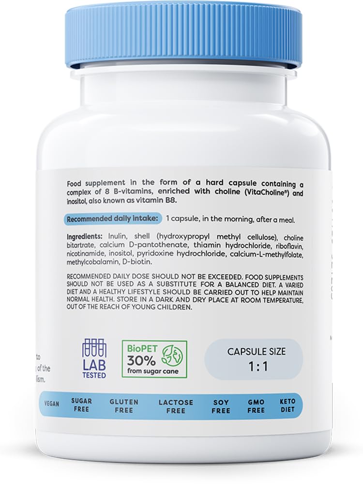 Osavi B-Complex with Choline & Inositol - 60 Vegan caps
