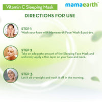 MAMAEARTH Mamaearth Vitamin C Sleeping Mask, Night Cream For Women, for Skin Illumination - 100 g