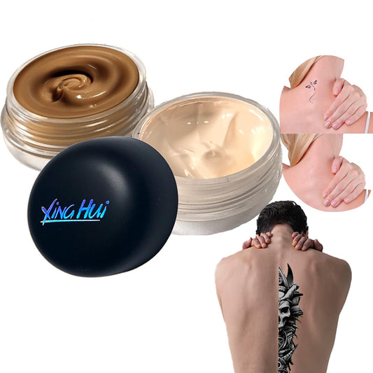 SHEBEEDO Tattoo Cover Up Makeup Waterproof 2 colors Smooth Tattoo Cover,Invisible Tattoo Concealer Set, Long Lasting Suitable for Tattoo,Dark Spots, Scars,natural and realistic,use on body for Women Men