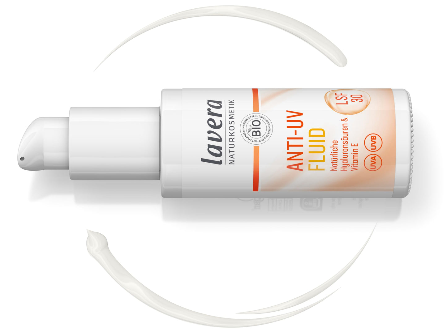 lavera Anti-UV Fluid SPF 30 - protects against UV rays - mineral protection - against sun-induced skin ageing - vegan - natural cosmetics - 30 ml