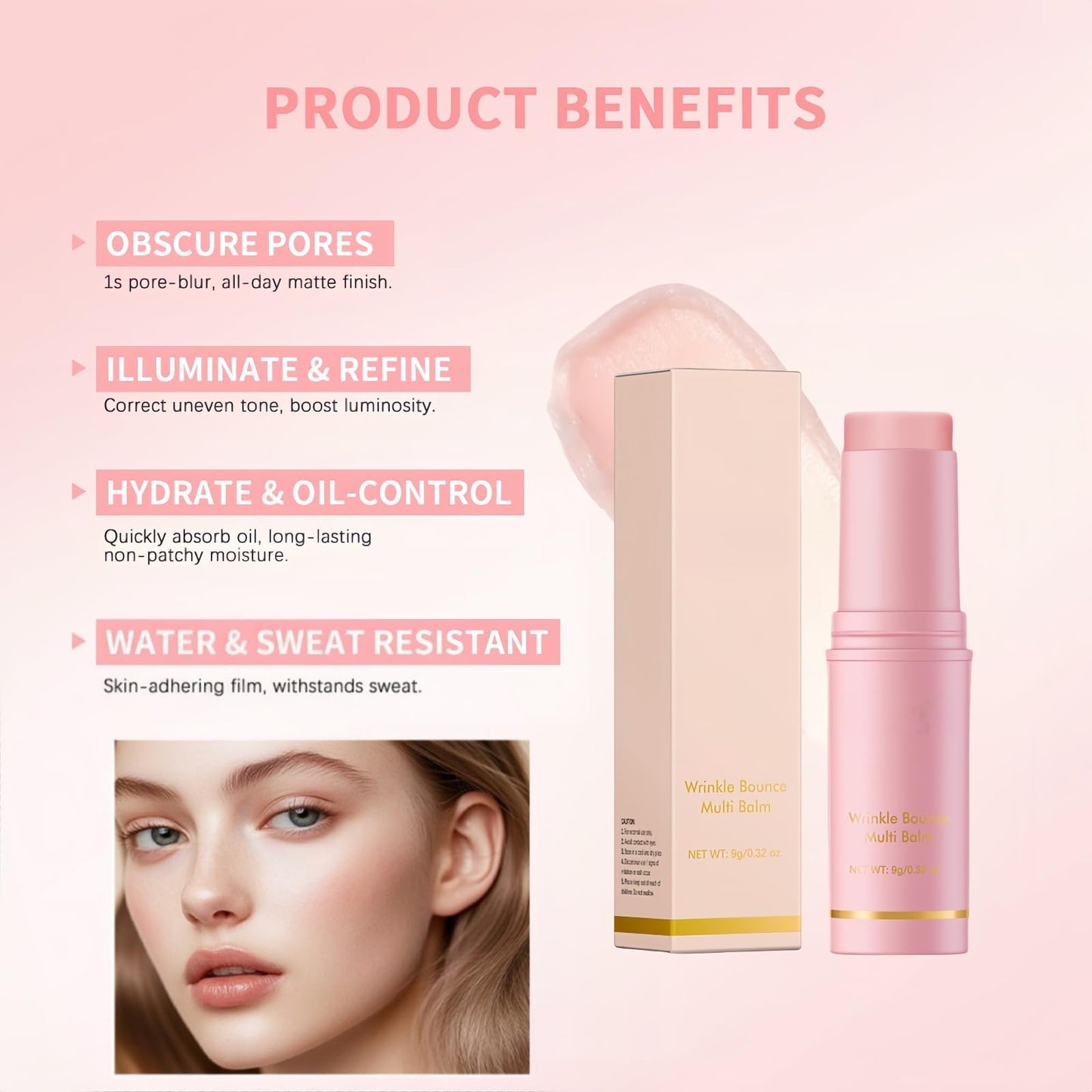 CiLiHai Deep Wrinkle Filler Collagen Stick for Face & Lips,Multi-Action Anti-Aging Balm Stick with Hydrating Collagen Wand,Firming Treatment Stic/k for Fine Lines Reduction,Portable Coll/agen Boosting St/ick