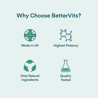 Bettervits Manuka Honey Gummies | Vitamin D, C & Zinc | Vegetarian-Friendly | Lemon Flavour