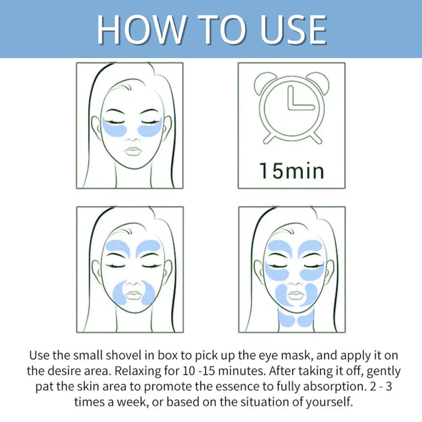 IZBEAUVO Under Eye Patches,Eye Patch with Natural Marine Collagen, Pearl Natural Gel Eye Mask,Hyaluronic Acid Eye Patches for Puffy Eyes,Dark Circles & Puffiness,Skincare,Independent Package 12 PIECES