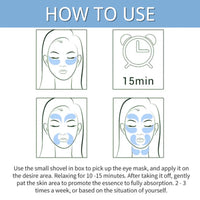 IZBEAUVO Under Eye Patches,Eye Patch with Natural Marine Collagen, Pearl Natural Gel Eye Mask,Hyaluronic Acid Eye Patches for Puffy Eyes,Dark Circles & Puffiness,Skincare,Independent Package 12 PIECES