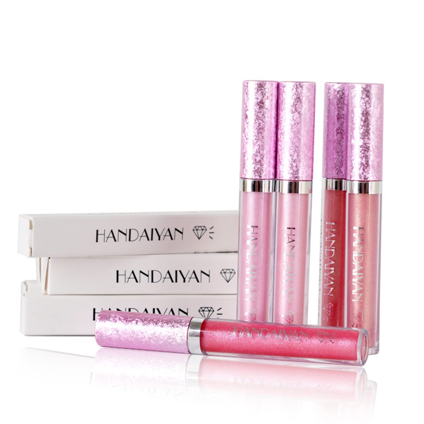 MEITREND Lip Stick,Matte Lipstick Pink Lipstick Makeup Metallic Light Lipsticks,Lipsticks For Women Long Lasting Waterproof Non-Stick Cup Not Fade Glitter Pink Lipstick Gift 1PC (#01)