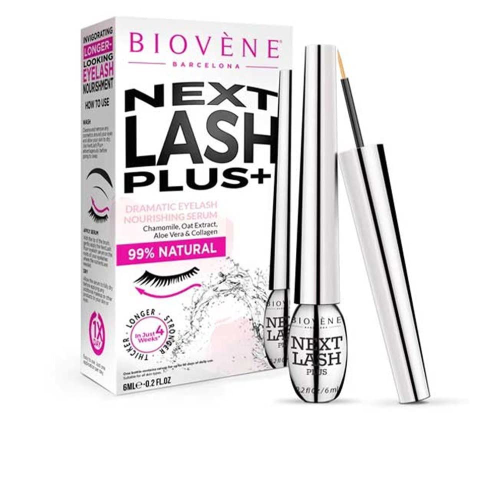 Biovène Barcelona Biovène Next Lash Plus+ Serum for Dramatic Eyelashes - Growth Serum for Lashes - Consists of Essential Vitamins - For Voluminous, Natural Eyelashes (6 ml), (Pack of 1)
