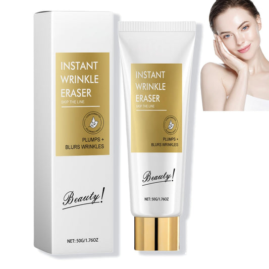 Skips the Line Instant Wrinkle Eraser Face Cream,Face Tightening Cream,Anti Ageing Face Cream,Firming Cream for Loose Skin,Deep Nourishing & Repairing,Wrinkle Filler,Moisturiser Face Women,Anti Aging