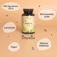 BOSWELLIA SERRATA Vegavero® | 7500mg 15:1 Extract 85% Boswellic Acids | NO Additives | Indian Frankincense Gum Resin Extract | Supports Healthy Bones and Joints | 120 Capsules | Vegan