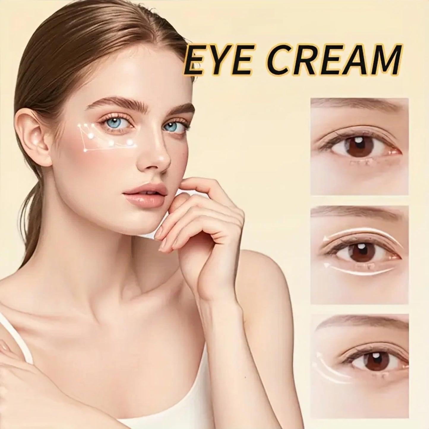 Oumun Eye Serum: Ginseng + Retinal,Eye Cream Anti Wrinkle,Under Eye Serum,Korean Eye Cream for Dark Circles and Puffy Eyes,AntiAging Under Ey-e Crea-m,Firming Ey-e Cr-eam,Ey-e Bag Remover Firming&Tightening