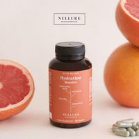 Hyaluronic Acid Nullure I Anti-Aging · Hydration · Skin Tone I Vegan Formula I - Hyaluronic Acid + Spirulina + Chlorella + Vitamin B3 + Black Radish + Grapefruit - 120 Capsules (2 Months)