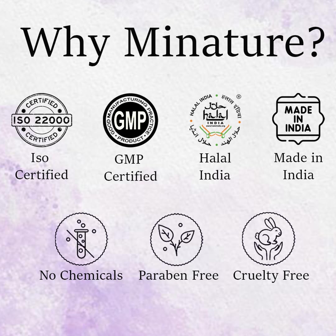 minature mi nature Indigo Powder (Indigofera Tinctoria)| For Hair | Hair Dye color| Ideal for Natural Black Colour |Pure & Natural with No Preservative| Made in India| (454g / 16 ounce)