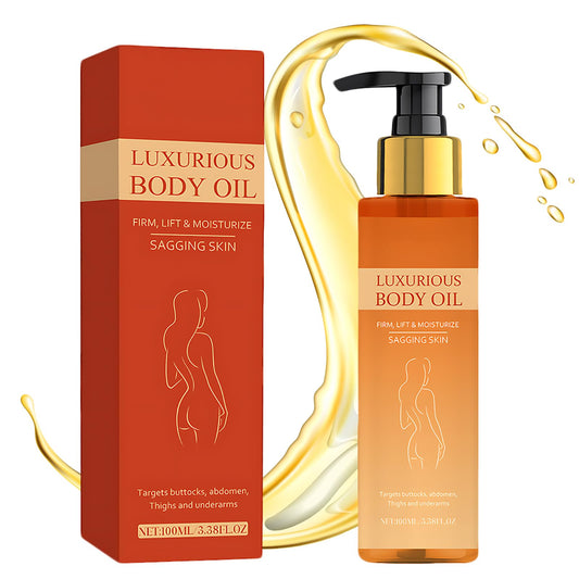 Mag-ic Body Oil Firming Hydrating Body Tightening Lotion Moisturizing and Firming Makes Skin Smooth and Shiny Effectively Improves Fine Lines for Women's Daily Skin Care After Bathing 100ml