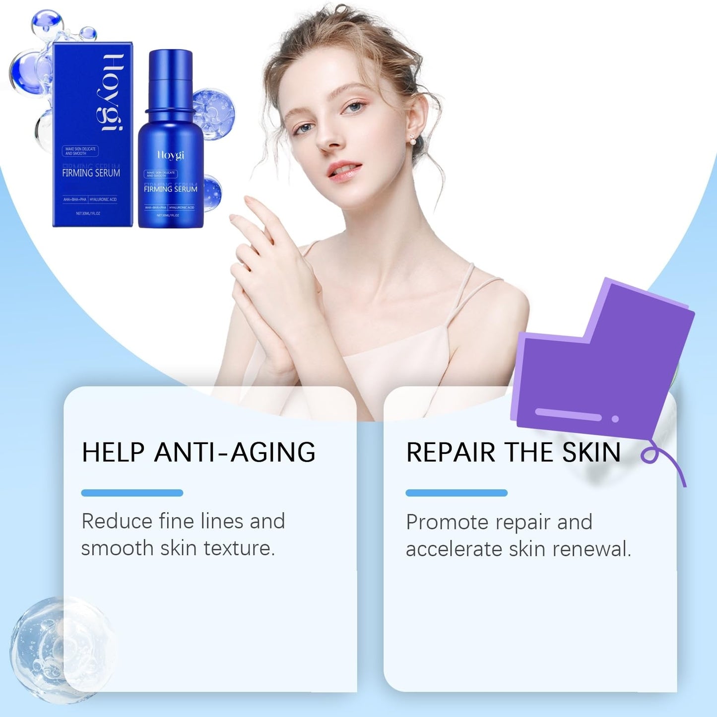 Oumun Liquid Skin Booster Serum,Liquid Solution Serum,Korean Skin Care,Hyaluronic Acid Serum,Face Serum for Women,Hydrating Serum,Anti Wrinkle Serum,Skincare Serum,Anti Aging Serum for Face,Facial Serum
