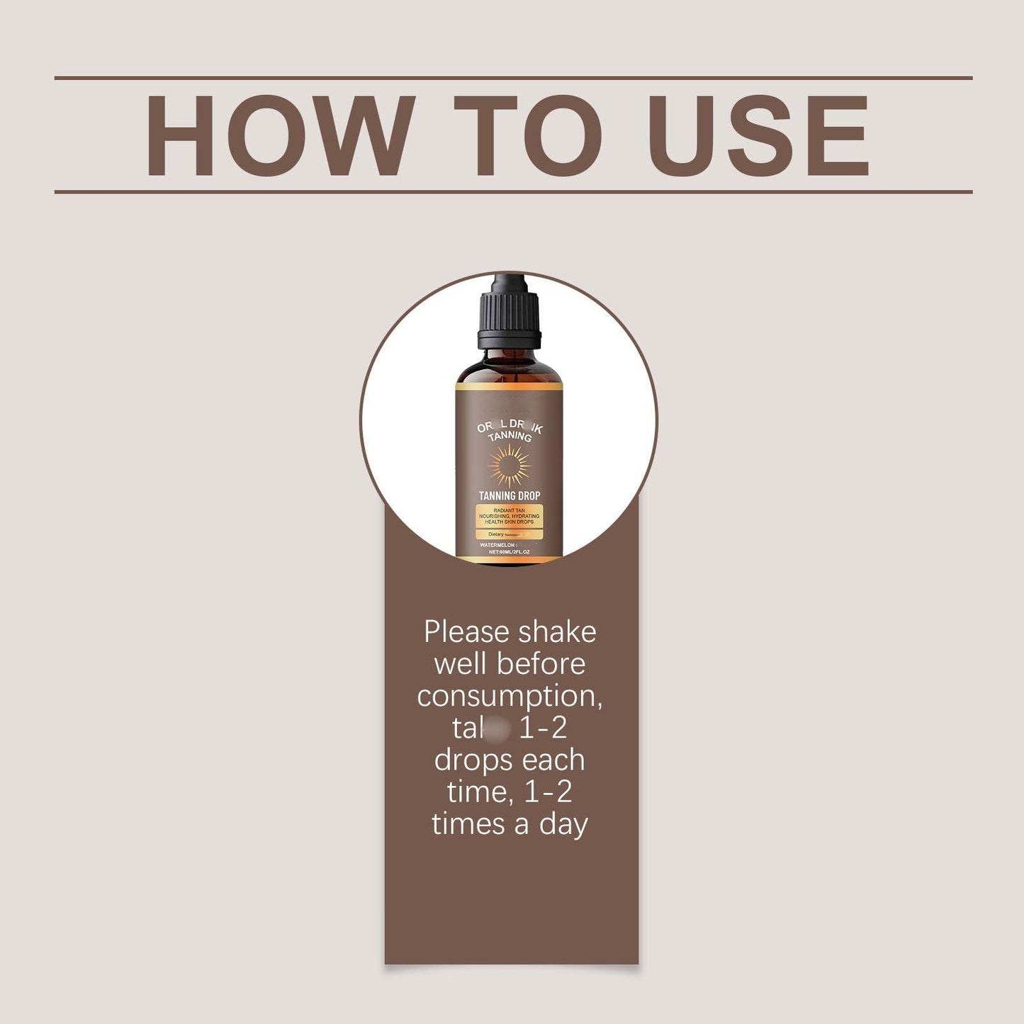 Jinjiar Sunless Tanning Drops,Sunless Self Tanning Drops,Enhancing Natural Skin Tone Without the Sun Damage,Gradual Nourishing Face Tan Dr-op,for All Skin Types,Tan-ning Dro-ps Dr-ink,Sunbed Cream Accelerator