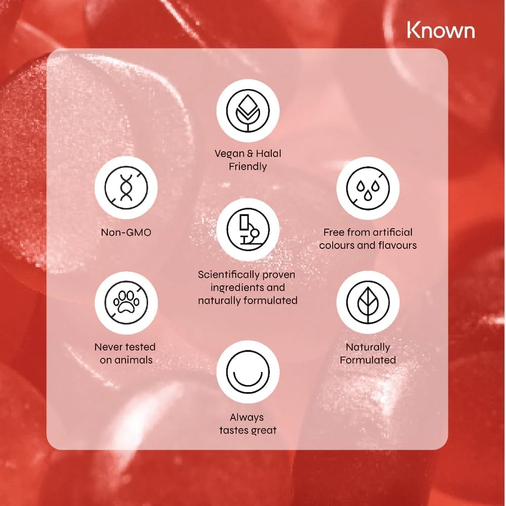 Known Multi Mushroom Complex Gummies - 2000mg Lions Mane, Reishi, Maitake, Chaga, Cordyceps, Tremella, Blackcurrant-Flavoured Gummies with L-Theanine, Ginseng, Pantothenic Acid, Iodine - Vegan (3)
