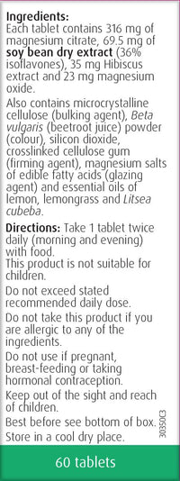 A.Vogel Phytoestrogen PMS Tablets | PMS Supplement for Women | Fatigue & Tiredness Supplement | Soy Isoflavones, Magnesium & Hibiscus | 1 Months Supply