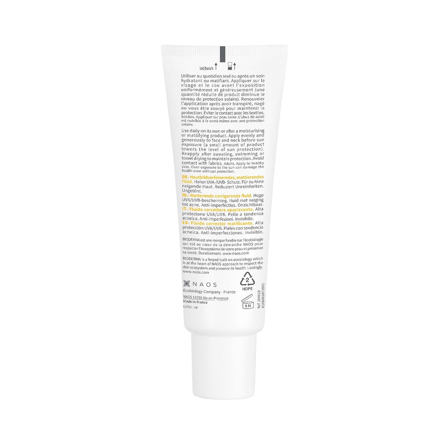 Bioderma Photoderm AKN Mat SPF 30 Anti-Blemish Sunscreen with Salicylic Acid for Combination to Oily Acne-Prone Skin 40ml