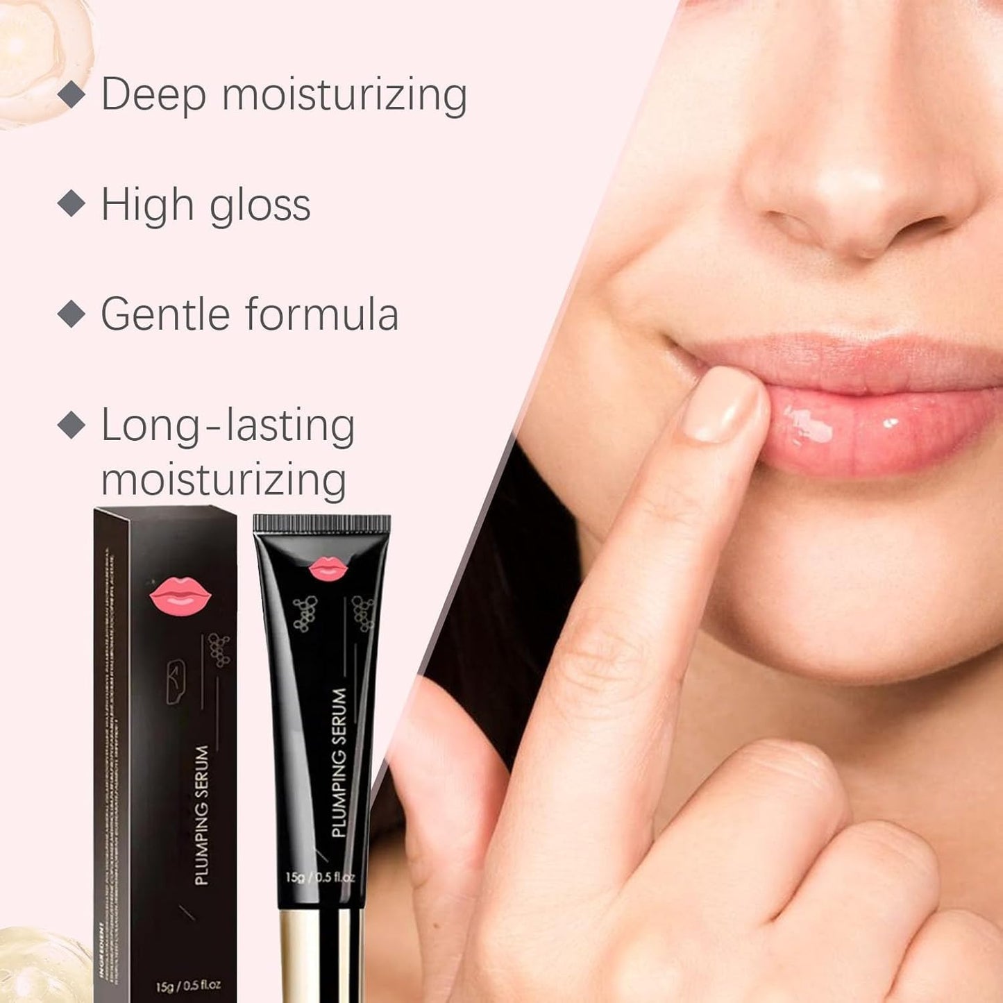 WujialingMM 2pcs Plumpify Plumping Serum Oil, Plumpify Lip Oil Plumper, PLUMPIFY Lip Boosting Serum, Natural Lips Plumping Serums, Hydrating and Nourishing Lips Oils, Reduce Fine, Moisturizing and Non-Sticky