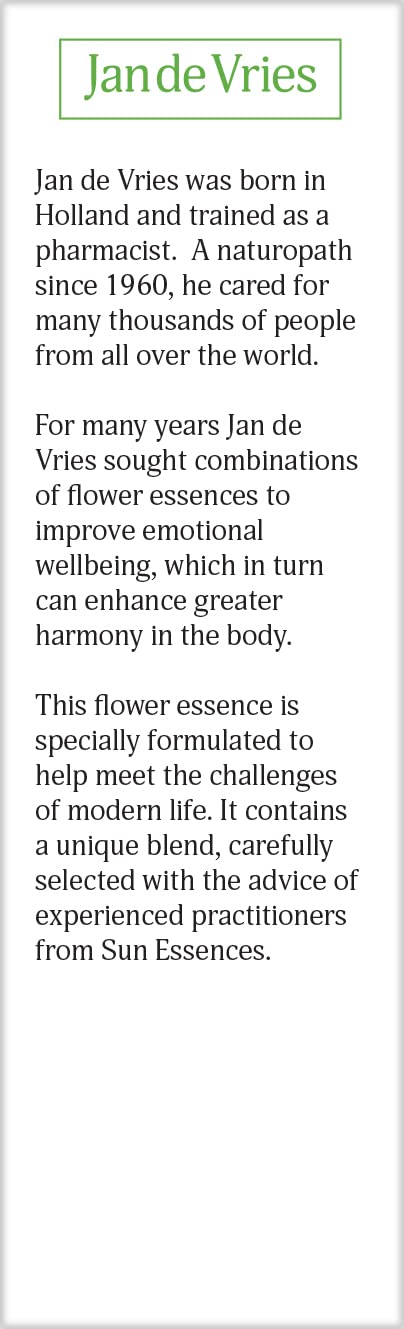 Jan De Vries Emergency Essence | Calm & Steady the Emotions | Contains Star of Bethlehem, Bluebell & Yarrow | 30ml