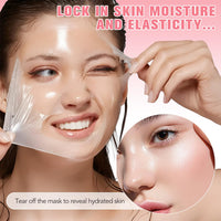 LEHYUKT Collagen Night Repair Mask, Night Wrap Mask + Cleansing Brush, Peel Off Face Masks, For Dry and Dehydrated Skin - Deep Moisturizing Treatment, Reduces Wrinkles and Dullness, Improves Skin Elasticity