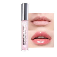 KAYZON Lip Plumper Lip Gloss, Lip Maximizer Balm Plumper Lip Extreme Volume, Healthy Enhancer Hydrated Lips, Moisturize, Eliminate Dryness Wrinkles Enhances Plump Gloss (Clear Pink Color)