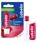 Labello Cherry Shine Lip Balm with Soft Red Shine and Shimmer Pigments and Cherry Flavours, Lip Care without Mineral Oils