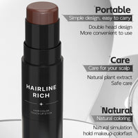 Xunzhi Root Cover up Stick,Hairline Powder Stick,Temporary Hair Color Pen,Double-Ended Temporary Hair Co/lor Hair Roo/t Concealer,Ha/ir Shadow Powd/er,Double Ended Ha/ir Colo/r Sti/ck,Ro/ot Touch up