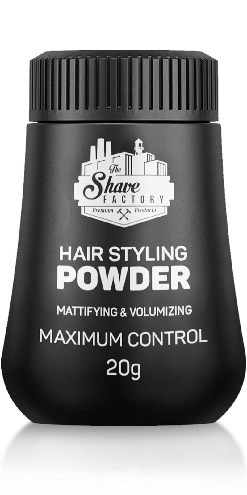 The Shave Factory Hair Styling Powder 20g Styling Powder Wax, BLACK