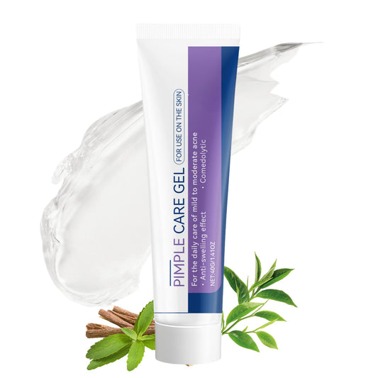 Anti Acne Gel for Face - Face Spot Treatment - Pimple Removal Gel with Tea Tree Oil,Salicylic Acid - Deep Pore Cleansing, Targets Acne, Blackheads & Blemishes, Hydrating Formula 40g