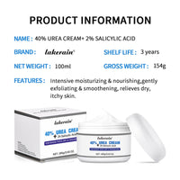 NLFOX 40% Urea Cream - 100g Cracked Heel Repair Cream For Elbows Knees Feet And Hand - Smooth Moisturize Urea Foot Cream With Foot And Body Care - Maximum Strength Callus Remover For Dry And Hard Skin