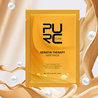 QIEEUMIN Keratin Hair Mask Deep Conditioner Keratin Hair Treatment Mask Collagen Hair Treatment Trengthens Hair Reduce Frizz and Tangles Restores Elasticity and Shine 10pcs